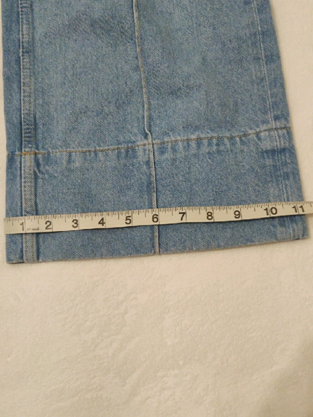 Zara Light Blue Wide-Leg Jeans with Front Seams - Picture 5 of 16